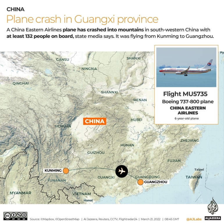 China Eastern crash: ‘Grim’ search as rescue teams comb hillside |  Aviation News