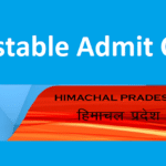HP Police Constable Admit Card 2022 link Download Roll Number