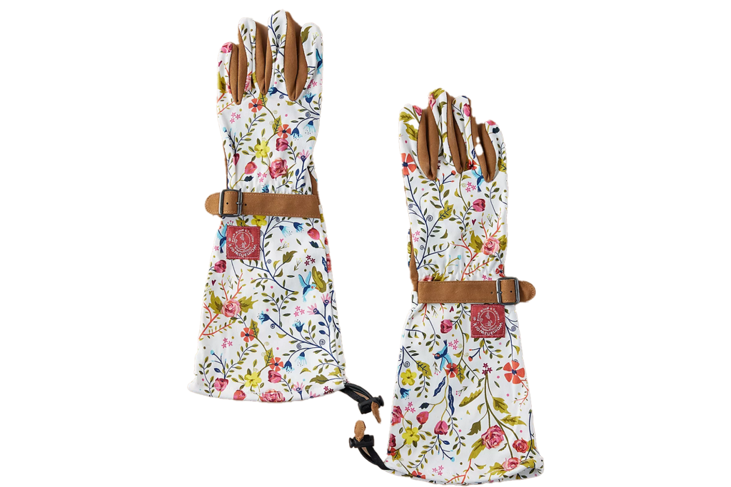 Long Floral Gardening Gloves