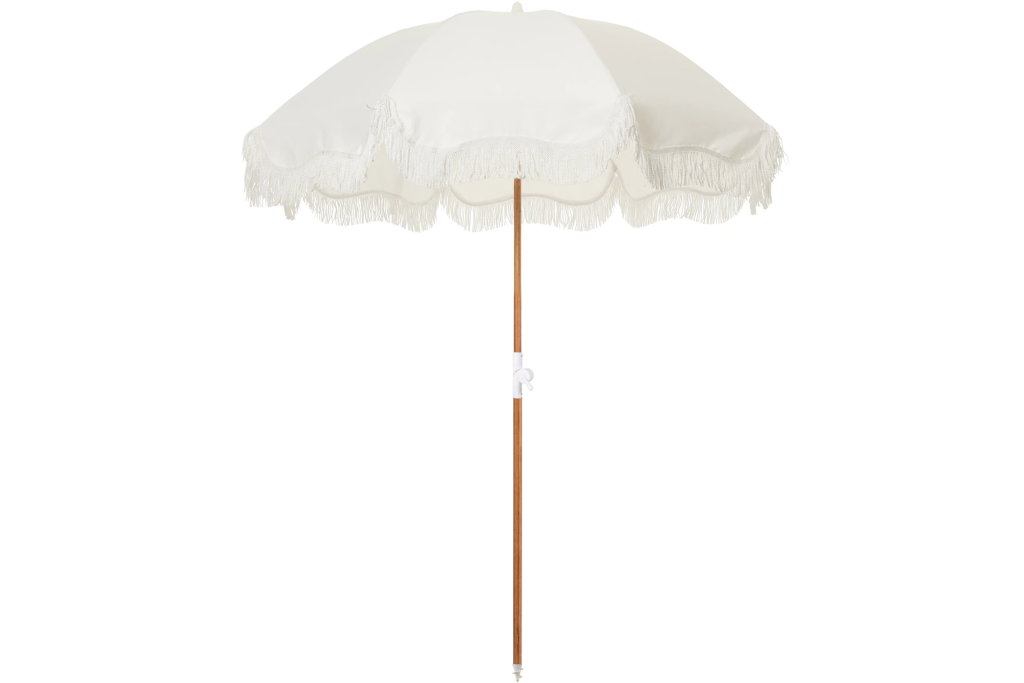 Business & Pleasure Co. Holiday Beach Umbrella, white