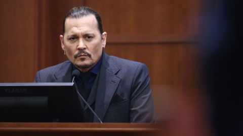 Johnny Depp during testimony on April 21.