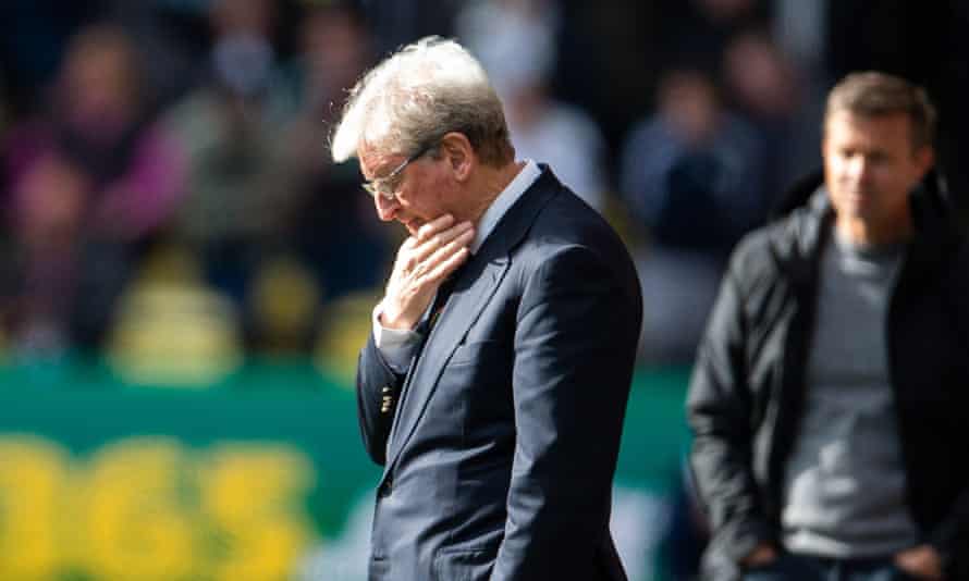 Roy Hodgson during Watford's defeat by Leeds at Vicarage Road, where he has yet to win a point as the club's manager.