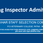 BSSC Mines Inspector Admit Card 2022 Download Bihar MI Hall Ticket