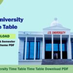 JS University Time Table 2022 BA BSc BCom Polytechnic Date Sheet PDF