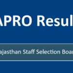 RSMSSB APRO Result 2022 Check APRO Cut off Marks
