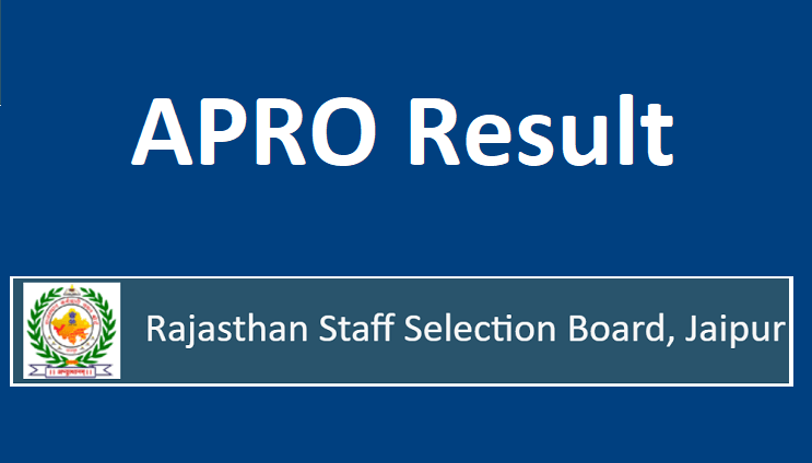 RSMSSB APRO Result 2022 Check APRO Cut off Marks