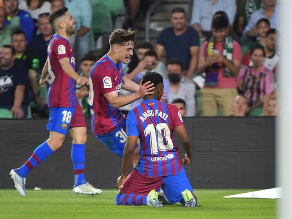 Barcelona secures Champions League spot with Real Betis win
