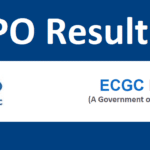 ECGC PO Result 2022 Answer Key, Check PO Cut off Marks