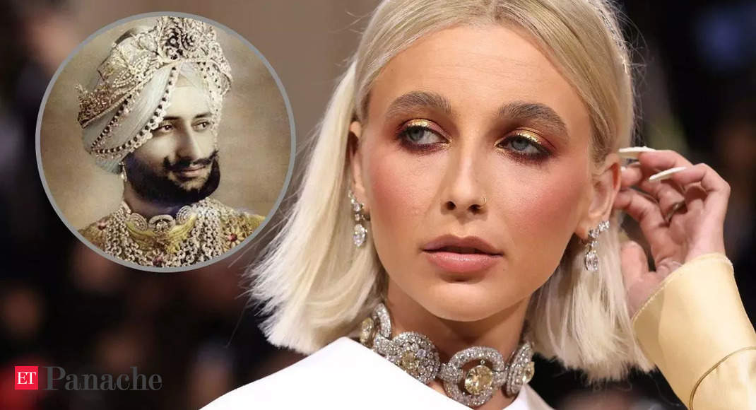 Emma Chamberlain: Youtuber Emma Chamberlain faces criticism for wearing ‘stolen’ Maharaja of Patiala’s diamond choker to Met Gala
