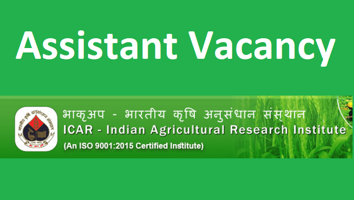 IARI Assistant Recruitment 2022 Notification pdf!  462 Asst Apply Online