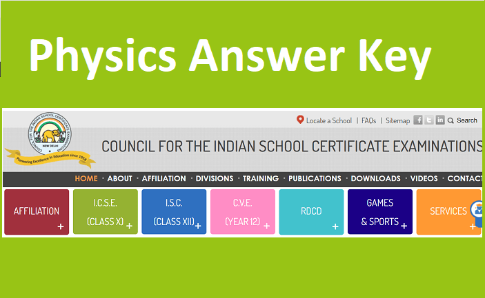 ICSE Physics Answer Key 2022 (Class 10) Phy Paper Solution