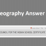 ISC Geography Answer Key 2022 Solved 10th Geo Question Paper
