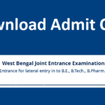 JELET Admit Card 2022 Out!  Download Now @ wbjeeb.nic.in