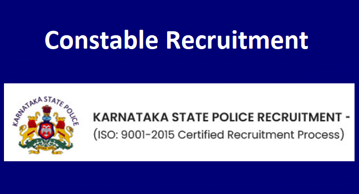 KSP Constable Recruitment 2022 Notification, Apply Online last Date