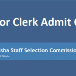 OSSC Junior Clerk Admit Card 2022 Download link @ossc.gov.in Online