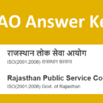 RPSC AAO Answer Key 2022 (Today) AAO Question Paper Solution