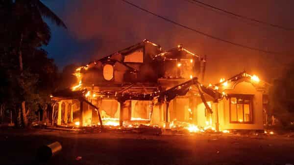 Sri Lanka Pm Rajapaksa’s Home Set On Fire Amid Surging Civil Strife- 10 Updates