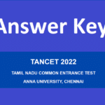 TANCET Answer Key 2022 pdf Download MBA/MCA Paper Solution