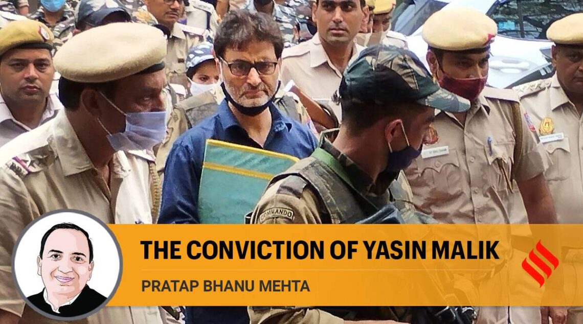The conviction of Yasin Malik