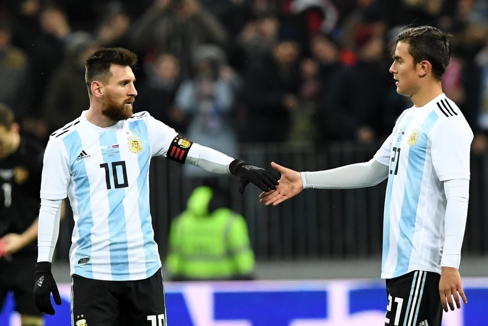Dybala and Messi are international team-mates with Argentina