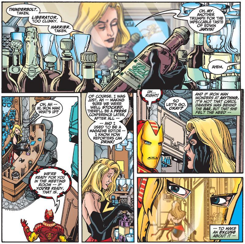 Captain Marvel Alcoholism