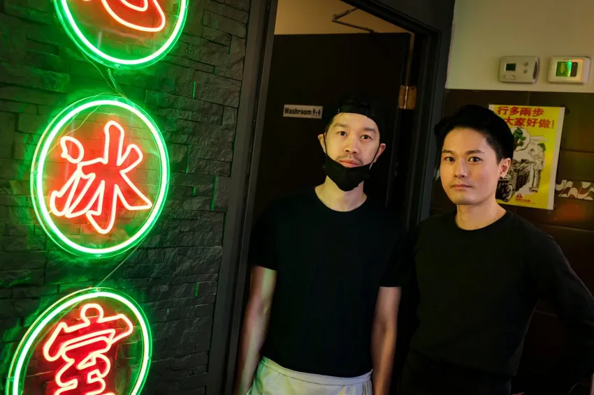 Cafe De Hong Kong owners Kenny Lam, right, and Henry Chan, said they wanted the restaurant to capture the essence of growing up in Hong Kong in the '80s.