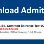 Bihar BEd CET Admit Card 2022 link-biharcetbed-lnmu.in Hall Ticket