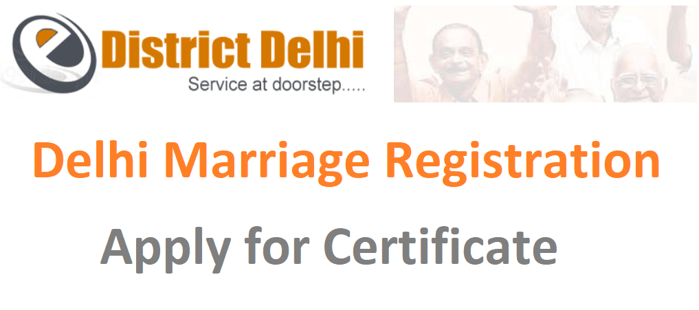 Delhi Marriage Registration |  login |  Certificate |  Process