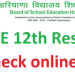 Haryana Board 12th Result 2022 HBSE Name wise 12th Topper Merit list