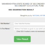Maharashtra SSC Result 2022 10th Class Results by Name Wise
