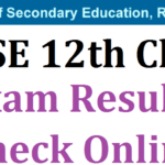 RBSE 12th Result 2022 Arts, Commerce, Science Name Wise