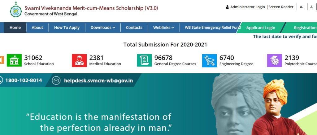 Swami Vivekananda Scholarship Portal