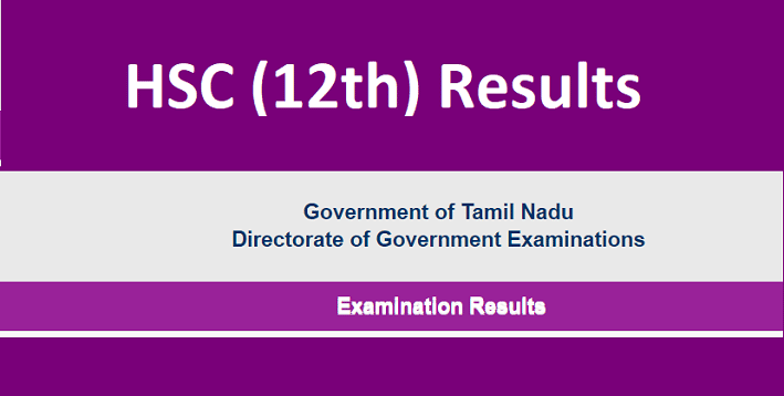 TN HSC +2 Result 2022 @tnresults.nic.in 12th Marksheet Download