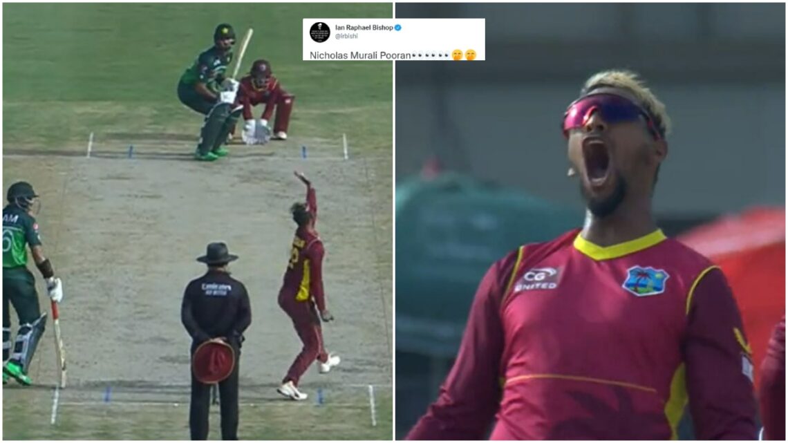WI captain and WK Nicolas Pooran shows bowling talent, picks up first international wicket vs Pakistan