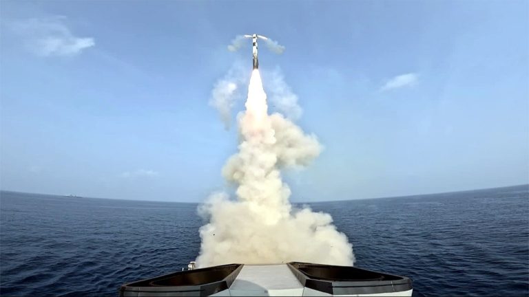Indian Navy Brahmos missile