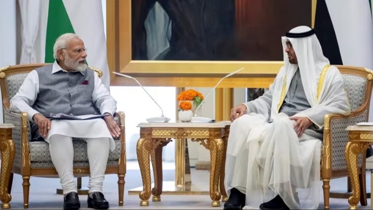 भारतीय प्रधानमंत्री नरेंद्र मोदी और कतर के शेख